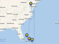 Mapa plavby