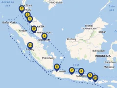 Mapa plavby