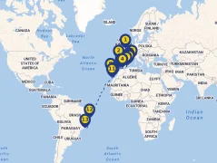 Mapa plavby