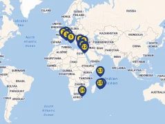 Mapa plavby
