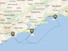 Mapa plavby