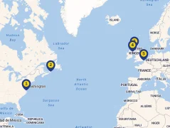 Mapa plavby