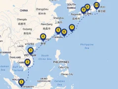 Mapa plavby