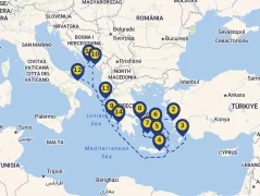 Mapa plavby