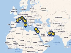 Mapa plavby