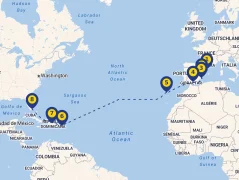 Mapa plavby