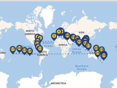 Mapa plavby