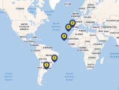 Mapa plavby
