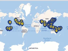 Mapa plavby