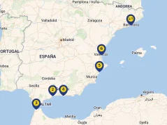 Mapa plavby