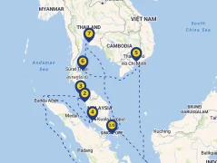Mapa plavby