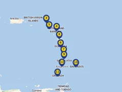 Mapa plavby