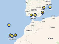 Mapa plavby