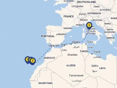 Mapa plavby