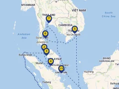 Mapa plavby